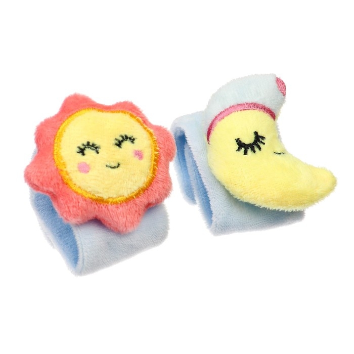 Набор погремушек-браслетов на ручку «Счастливый малыш» набор 2 шт, Крошка Я Набор погремушек-браслетов на ручку «Счастливый малыш» набор 2 шт, Крошка Я