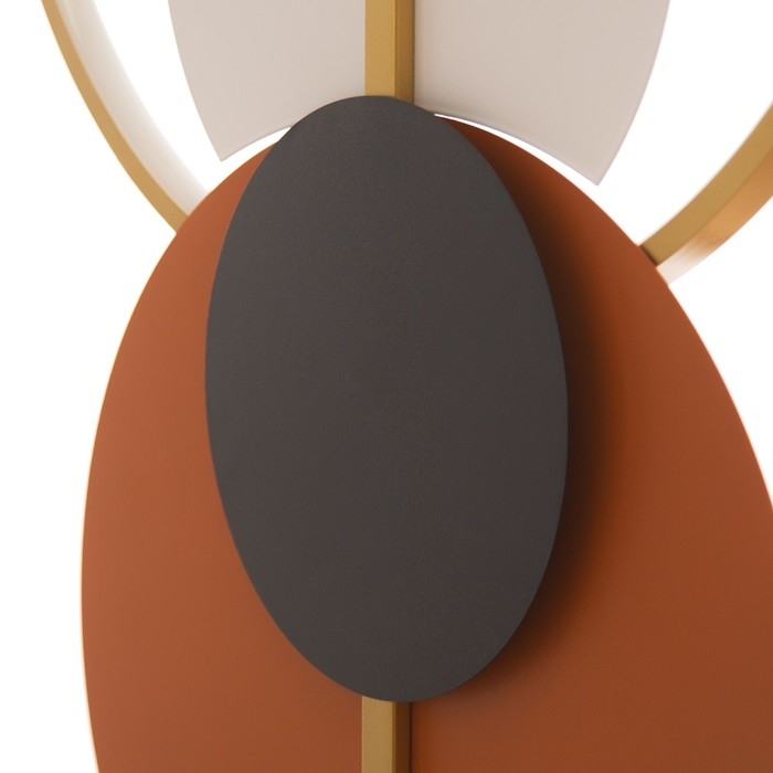 Бра "Алле" LED  18Вт 3000К оранжевый черный 88х5х45см