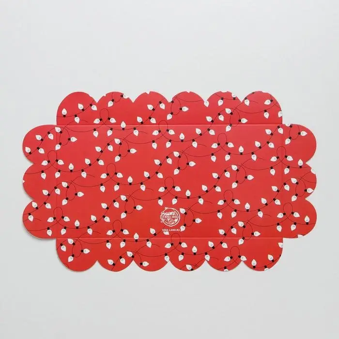 Коробка для кондитерских изделий с пластиковой крышкой &laquo;Гирлянды&raquo;, 10.5 х 21 х 3 см