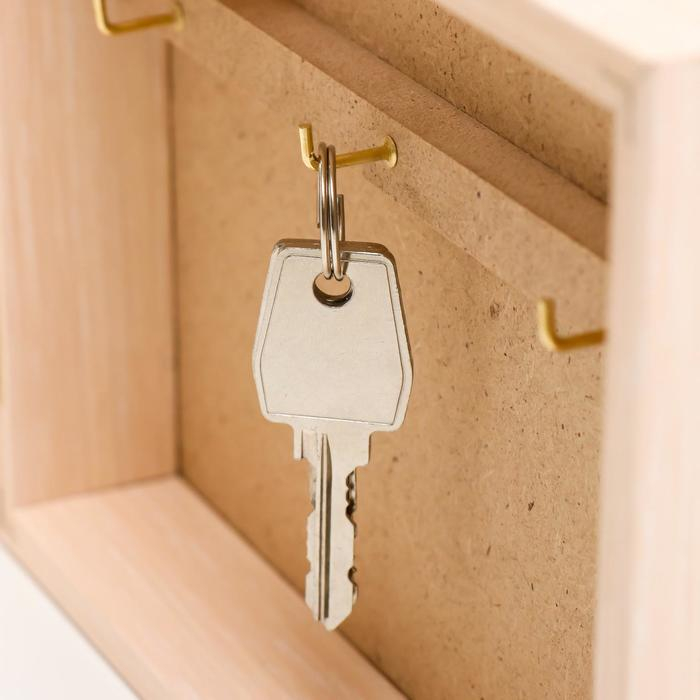 Ключница Ключница "Белые лодочки" 15х21 см молочный дуб