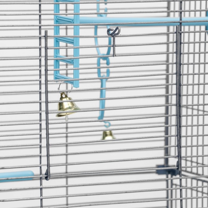 Клетка для птиц Клетка для птиц "Пижон" №101-Б, разборная, 42 х 30 х 65см (укомплект.) бирюзовая