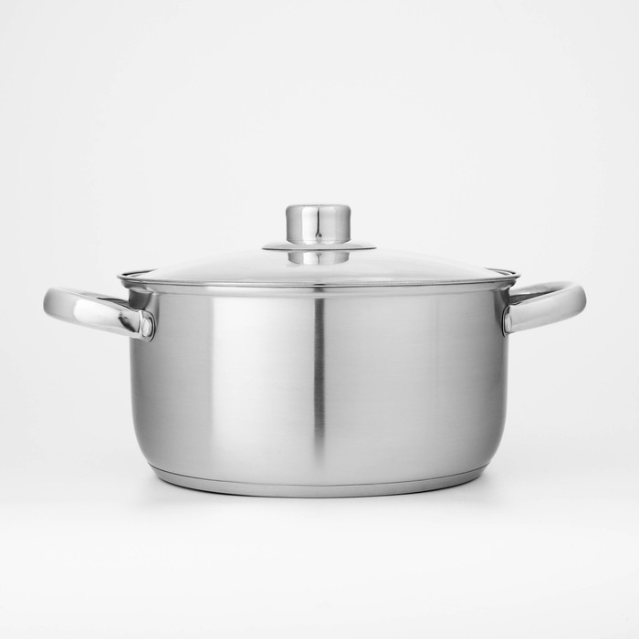 Набор кастрюль из нержавеющей стали Доляна «Гретте», 4 предмета: 1,5 л, 2 л, 3 л, 4 л, d=16/18/20/22 см, крышки, индукция Набор кастрюль из нержавеющей стали Доляна «Гретте», 4 предмета: 1,5 л, 2 л, 3 л, 4 л, d=16/18/20/22 см, крышки, индукция