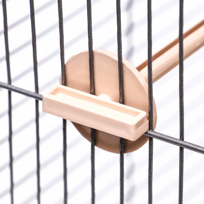 Клетка для птиц Клетка для птиц "Пижон" №104, разборная, 1 секция, 58 х 40 х 48см, бежевая