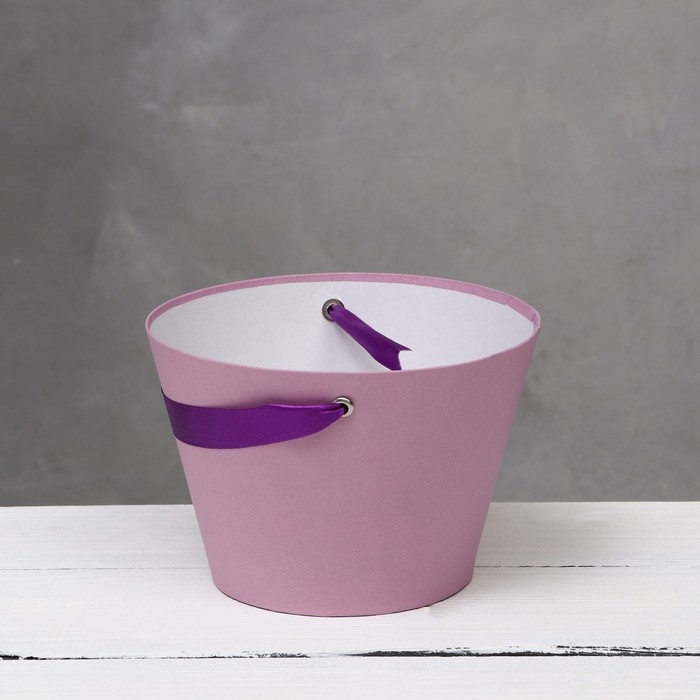 Переноска конус под цветы, пыльная роза 11,5 х 17 х 12 см Переноска конус под цветы, пыльная роза 11,5 х 17 х 12 см