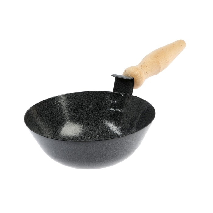 Ковш штукатурный ТУНДРА, 160 мм, с площадкой, сталь, деревянная рукоятка Ковш штукатурный ТУНДРА, 160 мм, с площадкой, сталь, деревянная рукоятка