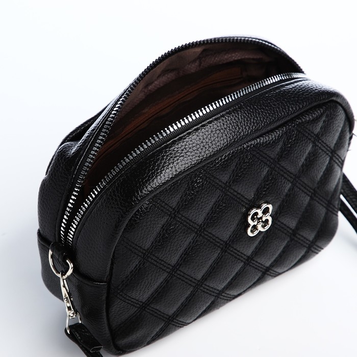 Сумка кросс-боди на молнии, цвет чёрный Сумка кросс-боди на молнии, цвет чёрный