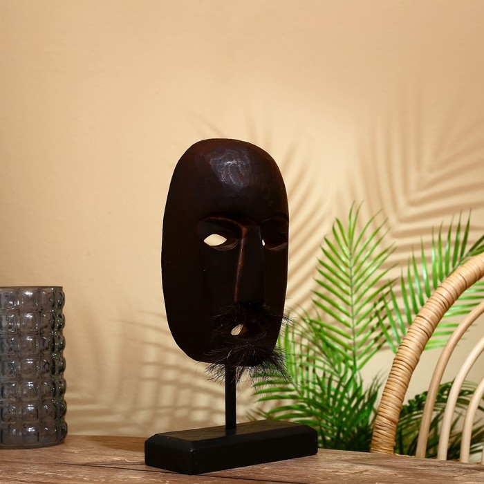 Маска Маска "Оруэл" на подставке, албезия 37 см