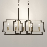 Люстра 2739/5 E14 40Вт черно-золотой 29,5х7,8х25-97 см BayerLux