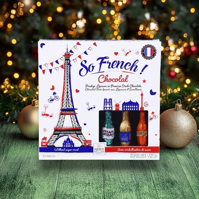 Новый год. Шоколад фигурный LIQUEURS So French!, с алкогольной начинкой, 13 г Новый год. Шоколад фигурный LIQUEURS So French!, с алкогольной начинкой, 13 г