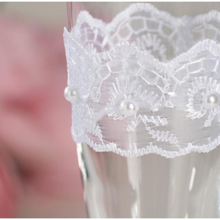 Комплект на стол молодожёнов Комплект на стол молодожёнов "Гармония", белый