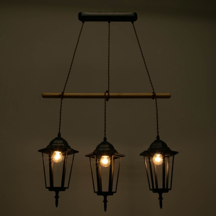 Светильник BayerLux 1680/3BK E27 40Вт черный 50х15х30-130 см