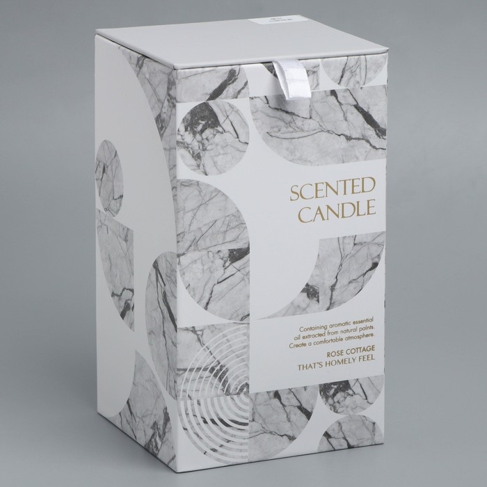 Свеча в бетоне ароматическая  Свеча в бетоне ароматическая "Лилия", соевый воск