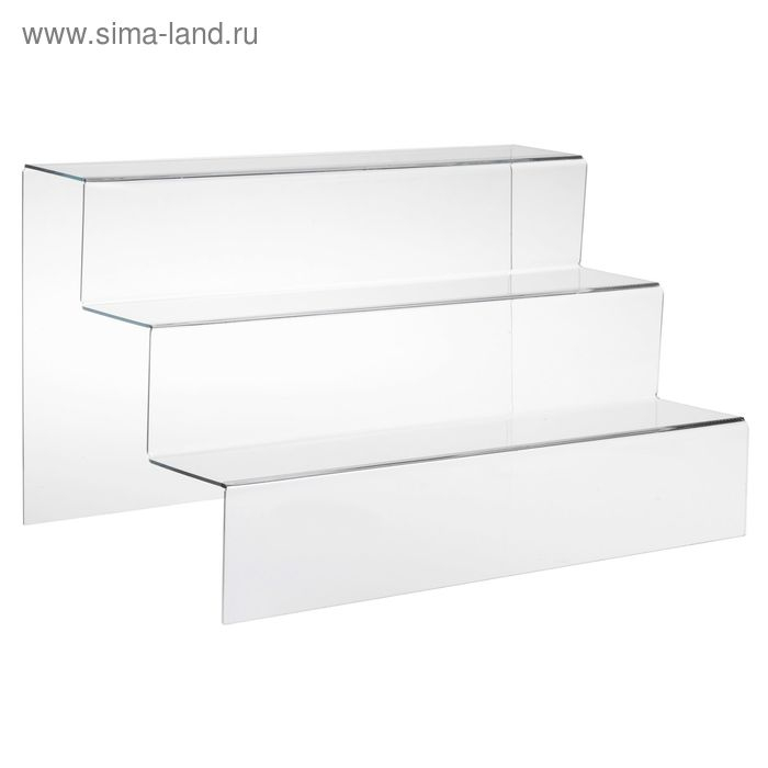 Горка 3 ступеньки, 50×32×30 см, оргстекло 3 мм, В ЗАЩИТНОЙ ПЛЁНКЕ