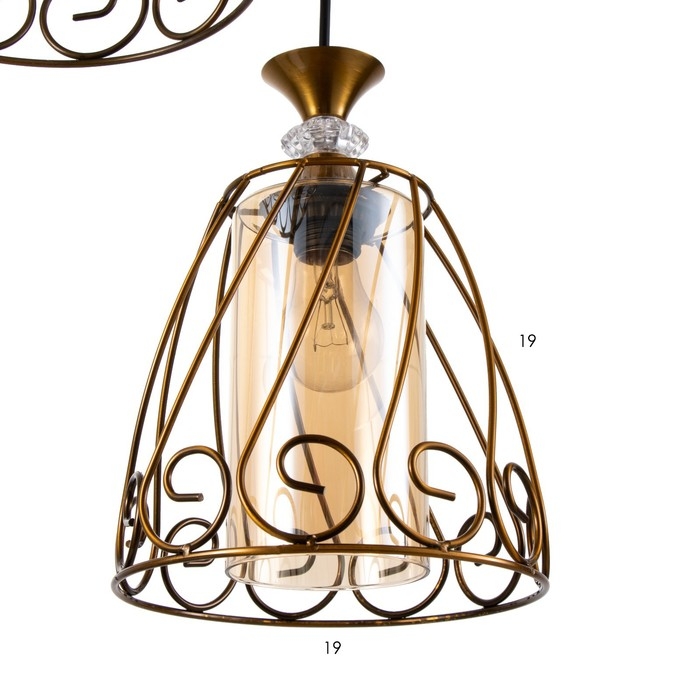 Светильник BayerLux Светильник BayerLux "Кронос" 3хE27 40Вт золото 32х32х100 см