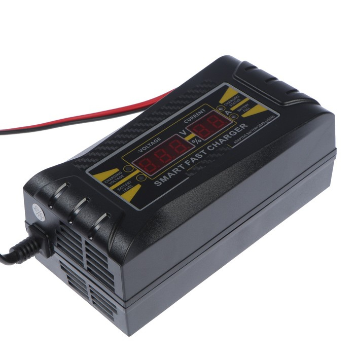 Зарядное устройство АКБ 12 В, 10А, автомат, 150-250 В, 87 Вт, ЖК дисплей Зарядное устройство АКБ 12 В, 10А, автомат, 150-250 В, 87 Вт, ЖК дисплей