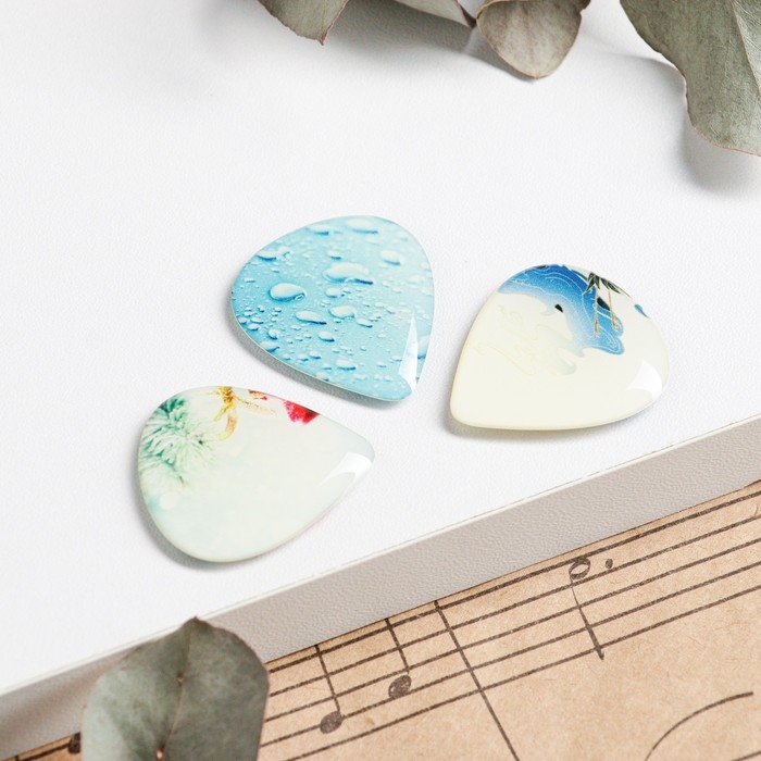 Набор медиаторв в футляре Music Life, 3 шт, восток Набор медиаторв в футляре Music Life, 3 шт, восток