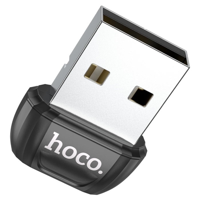 Адаптер Hoco UA18, USB - BT, Bluetooth: двойной режим 5.0, чёрный Адаптер Hoco UA18, USB - BT, Bluetooth: двойной режим 5.0, чёрный