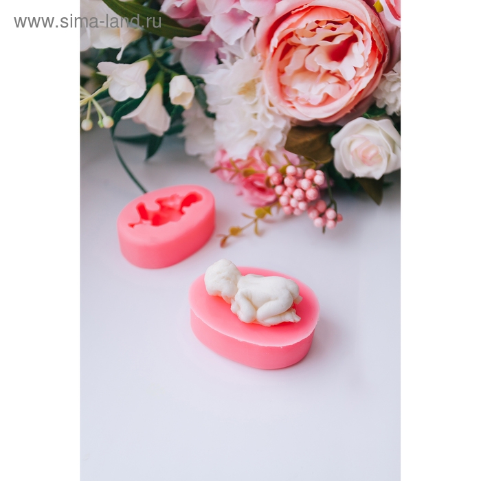 Молд «Малыш», силикон, 7×5×2,7 см, цвет розовый Молд «Малыш», силикон, 7×5×2,7 см, цвет розовый