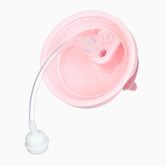 Поильник детский M&B «Котик» с трубочкой, от 9 мес., 280 мл., цвет молочно-розовый Поильник детский M&B «Котик» с трубочкой, от 9 мес., 280 мл., цвет молочно-розовый