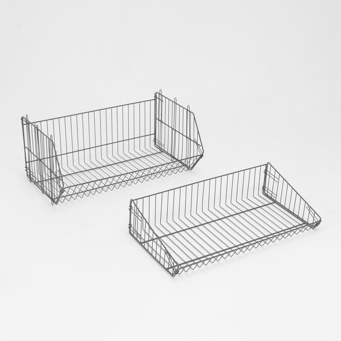 Накопитель разборный на колесах, 5 корзин, 70×43×147, цвет серый Накопитель разборный на колесах, 5 корзин, 70×43×147, цвет серый