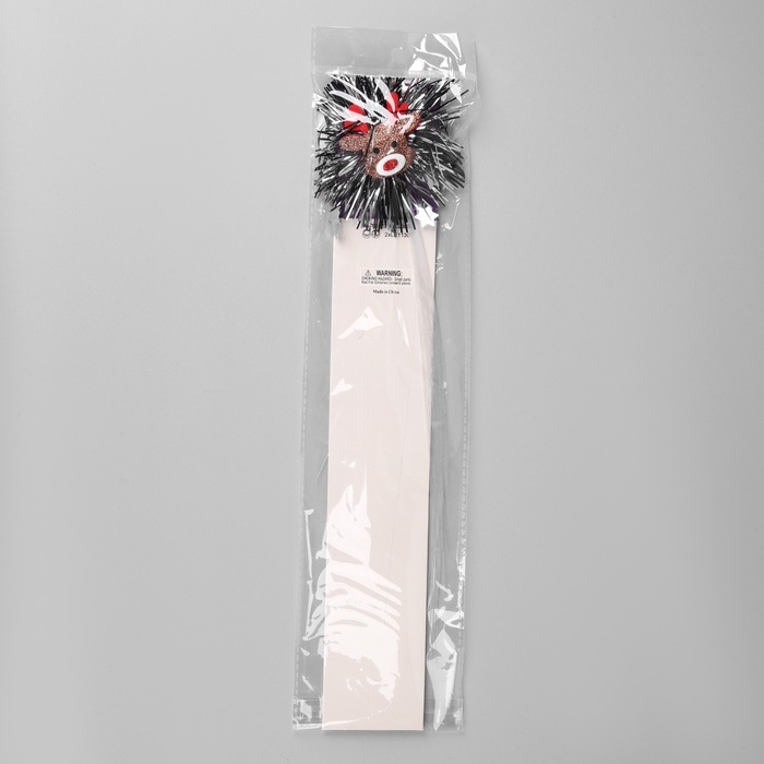 Заколка для волос светодиодная  Заколка для волос светодиодная "Олень" 34x9 см, 1 LED, батарейки LR1130x2 (в комплекте), свечение белое