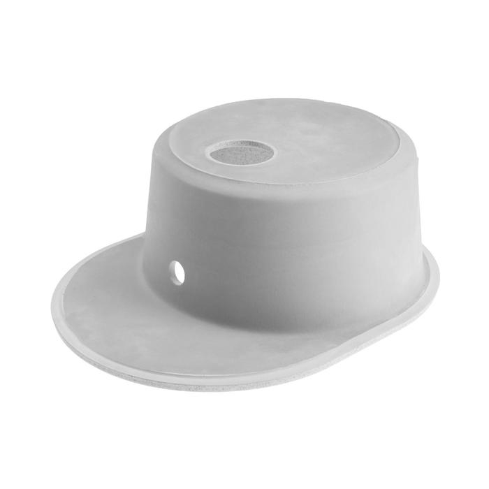 Мойка кухонная из камня ZETT lab. 10/Q10, 575x440x215 мм, матовая, врезная, светло-серая Мойка кухонная из камня ZETT lab. 10/Q10, 575x440x215 мм, матовая, врезная, светло-серая