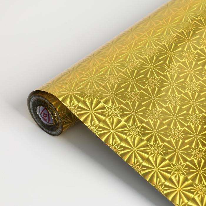 Пленка самоклеящаяся D&B 042B LB ГОЛОГРАФИЯ, Золото, 0,45х8м Пленка самоклеящаяся D&B 042B LB ГОЛОГРАФИЯ, Золото, 0,45х8м