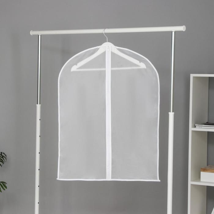 Чехол для одежды Доляна, плотный, 60×80 см, цвет белый Чехол для одежды Доляна, плотный, 60×80 см, цвет белый