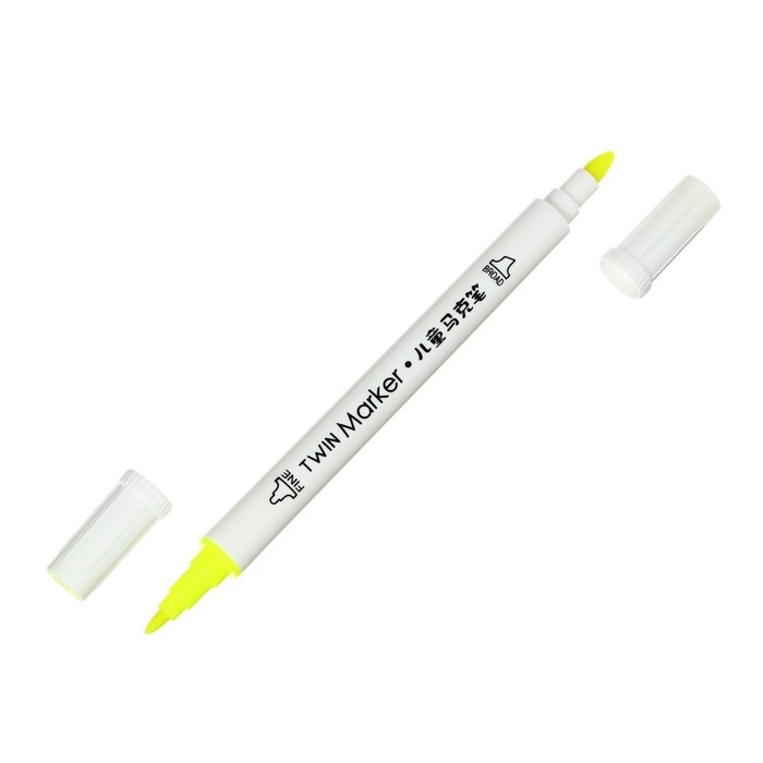 Набор маркеров, двусторонние, пулевидный и скошенный наконечники, 24 цветов Набор маркеров, двусторонние, пулевидный и скошенный наконечники, 24 цветов