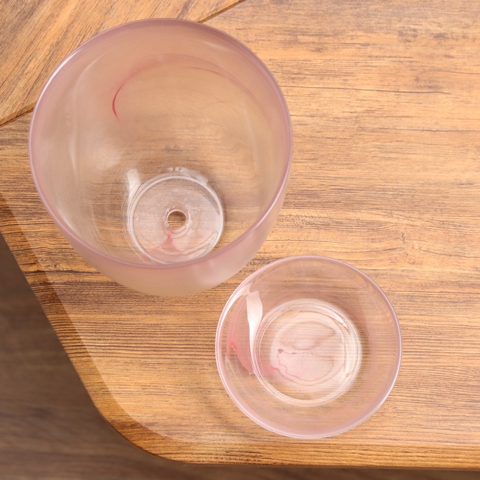 Горшок цветочный с поддоном Горшок цветочный с поддоном "Гармония", розовый 1 л