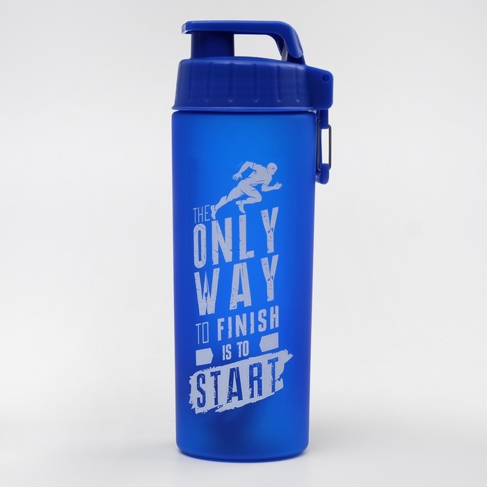 Шейкер спортивный для воды и спортивного питания, 800 мл, Energy, 7.7 х 23.5 см