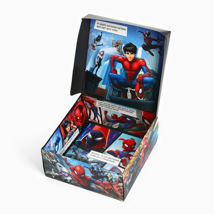 Коробка подарочная складная с 3Д, Человек-паук, 15 х 15 х 7 см Коробка подарочная складная с 3Д, Человек-паук, 15 х 15 х 7 см