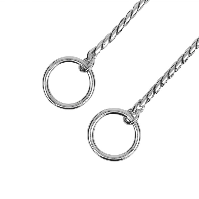 Ошейник - удавка Ошейник - удавка "Кобра", 50 см, толщина цепочки 4 мм, серебристый