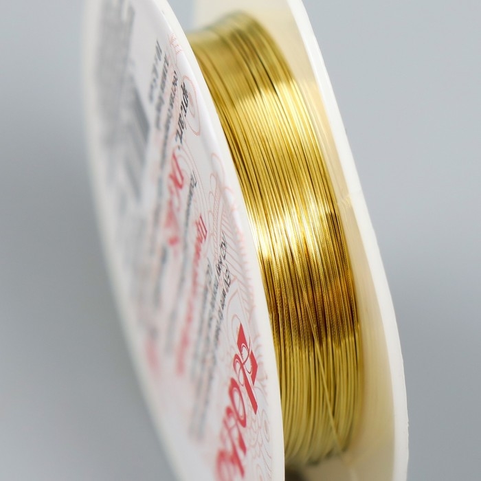 Проволока для бисера  Проволока для бисера "Gamma" d 0.25 мм 10 м ± 0.5 м №01