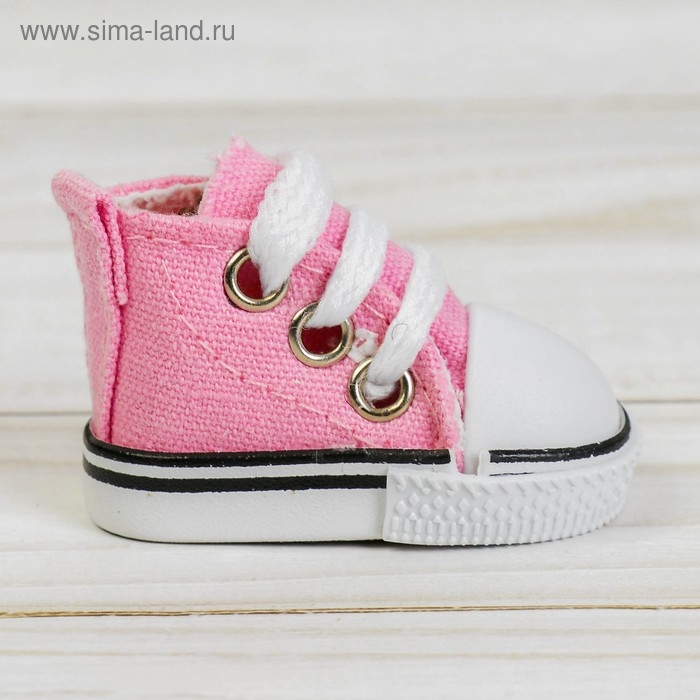 Кеды для кукол, длина подошвы 5 см, цвет нежно-розовый