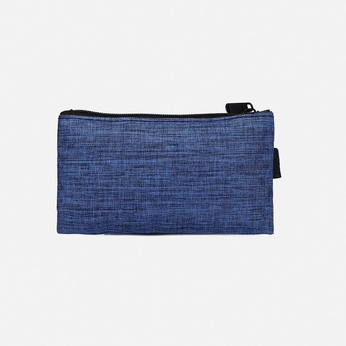 Набор рюкзак школьный на молнии из текстиля с USB, сумка, косметичка, цвет синий Набор рюкзак школьный на молнии из текстиля с USB, сумка, косметичка, цвет синий