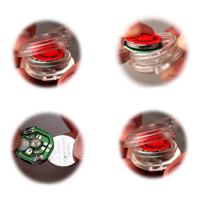 Фонарь велосипедный задний "Мастер К", 1 диод, 3 режима, CR2032, синий