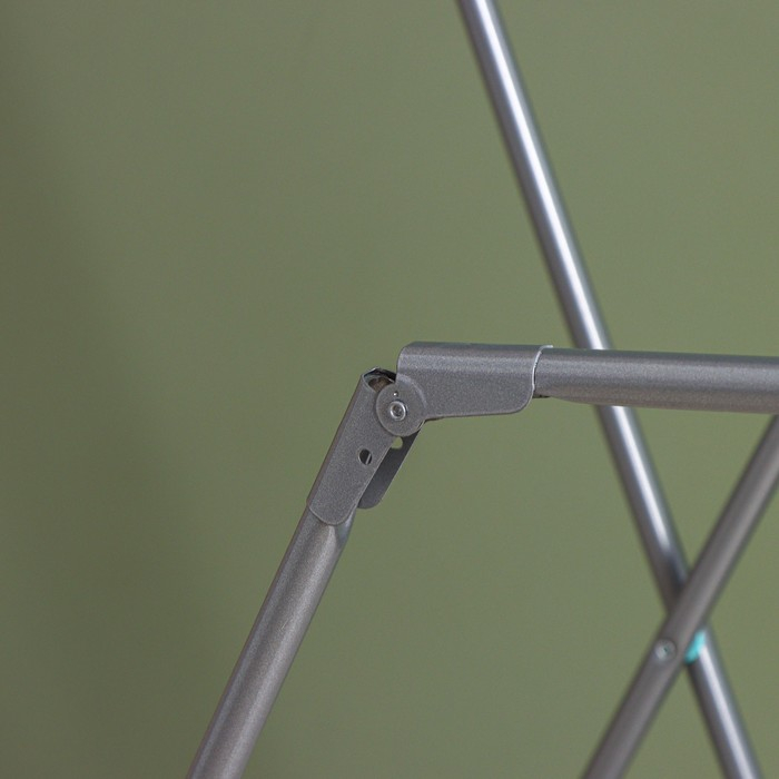 Сушилка для белья напольная складная, рабочая длина 18 м, высота от пола 95 см, ширина 54 см, цвет серый Сушилка для белья напольная складная, рабочая длина 18 м, высота от пола 95 см, ширина 54 см, цвет серый