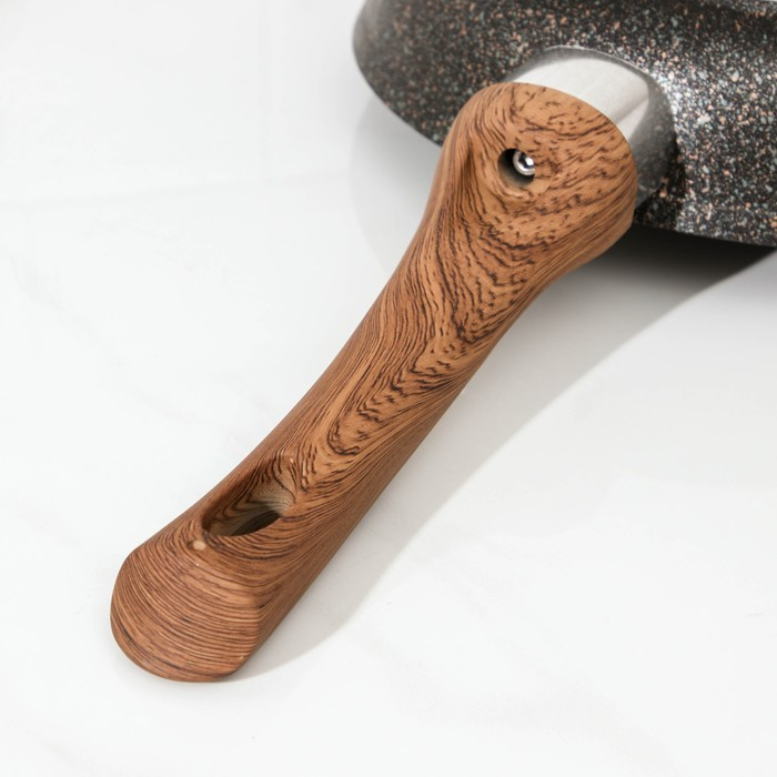 Сковорода Granit Ultra original, d=22 см, пластиковая ручка, антипригарное покрытие, цвет тёмно-коричневый Сковорода Granit Ultra original, d=22 см, пластиковая ручка, антипригарное покрытие, цвет тёмно-коричневый