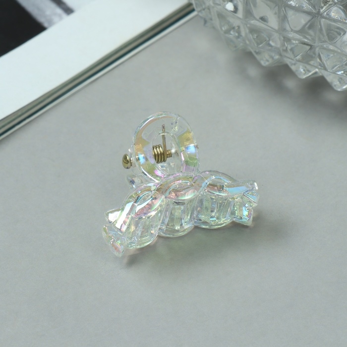 Краб для волос  Краб для волос "Аванти" (набор 6 шт) петельки, 2,5 см, прозрачный