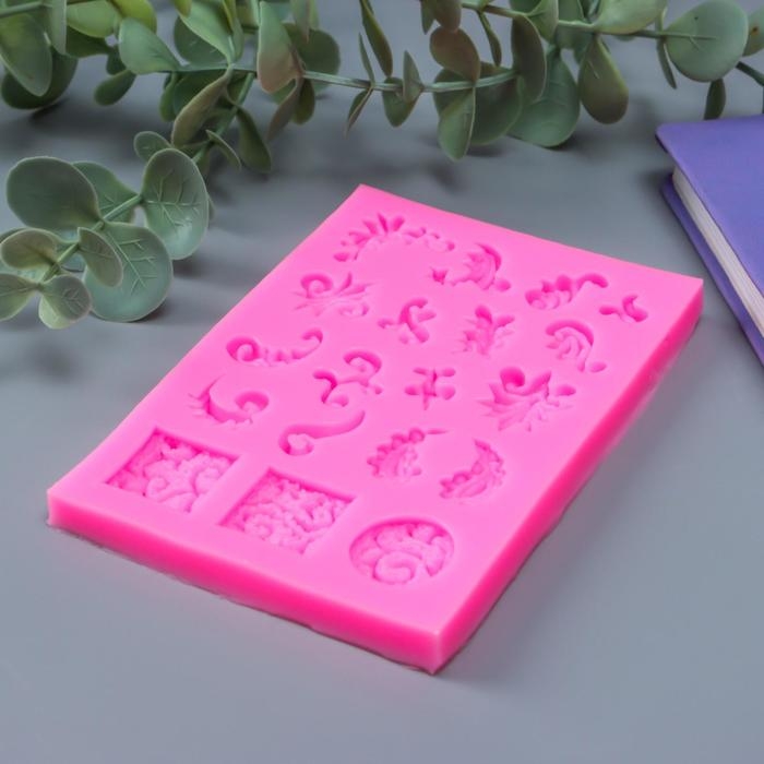 Молд силикон Молд силикон "Восточные узоры" 19 предметов 12,5х9,1х0,9 см