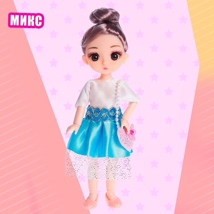 Кукла модная шарнирная «Челси» в платье, МИКС Кукла модная шарнирная «Челси» в платье, МИКС