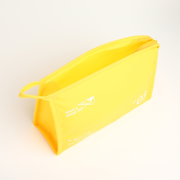 Косметичка на молнии, цвет жёлтый Косметичка на молнии, цвет жёлтый