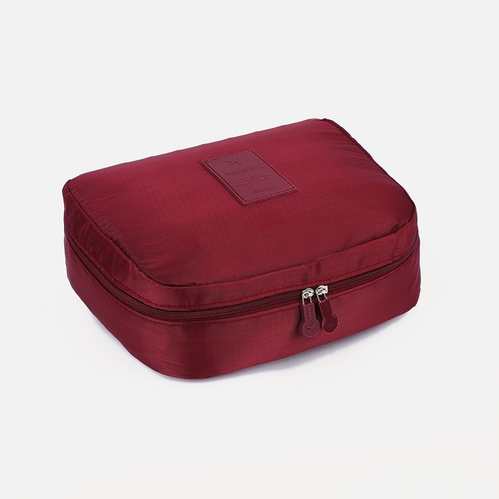 Косметичка на молнии, цвет бордовый Косметичка на молнии, цвет бордовый