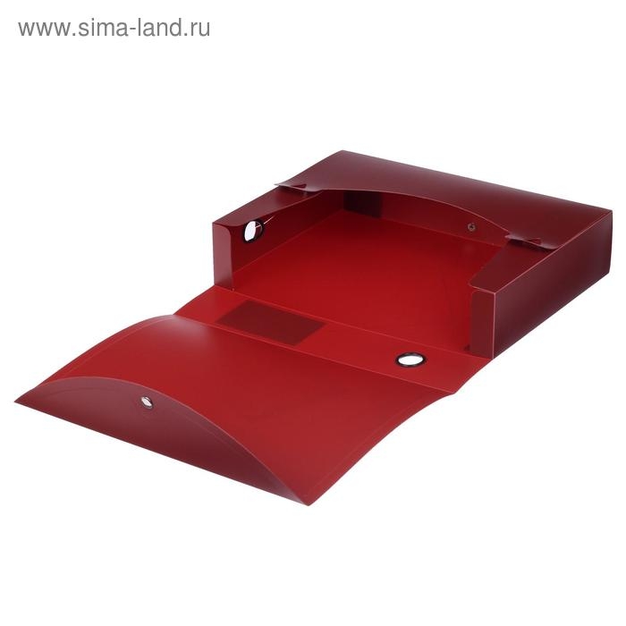 Короб архивный на кнопке А4 Calligrata, 70 мм, 800 мкм, разборный, красный Короб архивный на кнопке А4 Calligrata, 70 мм, 800 мкм, разборный, красный