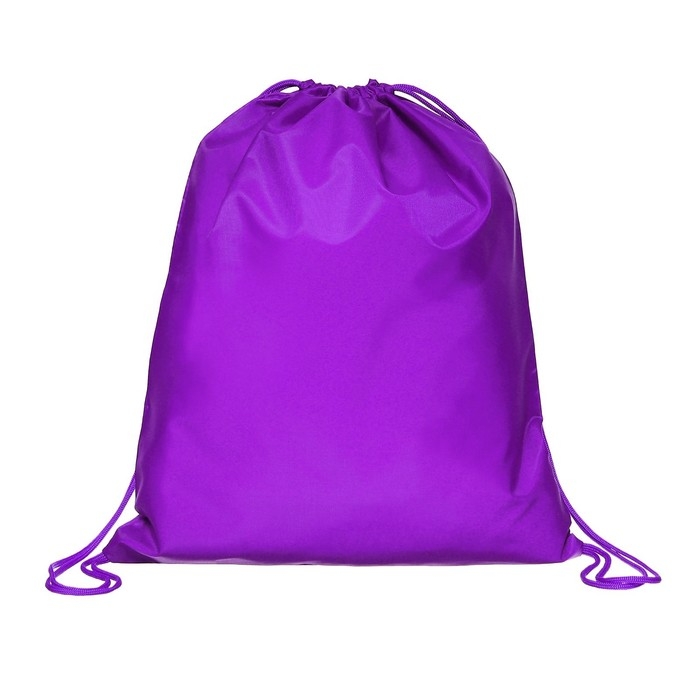 Мешок для обуви 490 Х 410 мм,  Мешок для обуви 490 Х 410 мм, "Стандарт" MAX, (мягкий полиэстер, плотность 210 D), фиолетовый