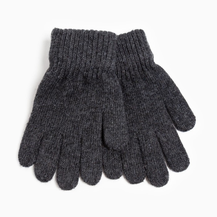 Перчатки детские, цвет тёмно-серый, размер 17 (11-12 лет) Перчатки детские, цвет тёмно-серый, размер 17 (11-12 лет)