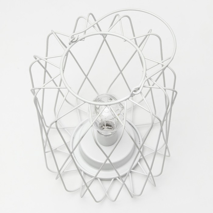 Ночник лофт 16451/1WT LED от батареек 3хАА белый 17х17х21 см RISALUX Ночник лофт 16451/1WT LED от батареек 3хАА белый 17х17х21 см RISALUX