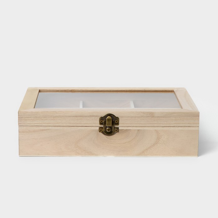 Ящик для хранения чайных пакетиков Доляна «Ахмадабад», 9 ячеек, 24×17,3×6,5 см Ящик для хранения чайных пакетиков Доляна «Ахмадабад», 9 ячеек, 24×17,3×6,5 см