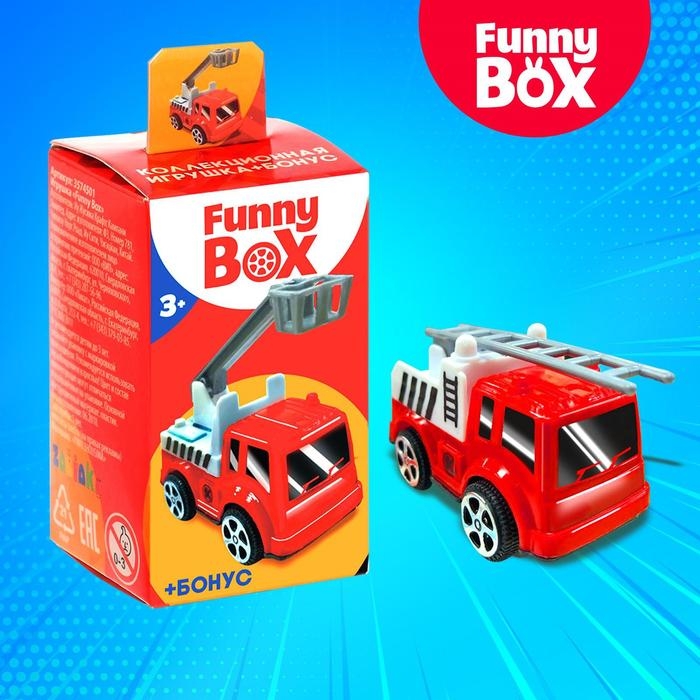 Игровой набор Funny Box «Пожарная техника»: карточка, фигурка, лист наклеек Игровой набор Funny Box «Пожарная техника»: карточка, фигурка, лист наклеек